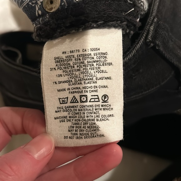 Anthropologie Pilcro Black Script High-Rise Embellished Skinny Jeans - Picture 8 of 8